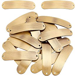 CHGCRAFT 20Pcs Copper Blank Stamping Tag Pendants Brass Tag Charms for Making Stamping Bracelet Necklace Pendant Jewelry DIY Craft Bracelet Necklace Earring