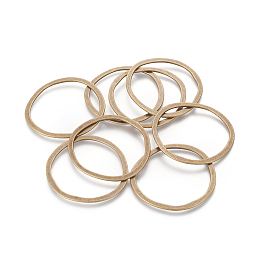 Honeyhandy Tibetan Style Alloy Linking Rings, Lead Free & Cadmium Free, Antique Bronze, 51x49x1.5mm