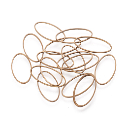 Honeyhandy Nickel Free Brass Linking Rings, Oval, Antique Bronze, 16x30x1mm