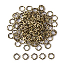 Honeyhandy Brass Round Open Jump Rings for Jewelry DIY, Open Jump Rings, Antique Bronze, 18 Gauge, 7x1mm, Inner Diameter: 5mm, about 80pcs/10g