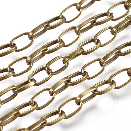ARRICRAFT Iron Cable Chains, Soldered, Antique Bronze, 6x4mm