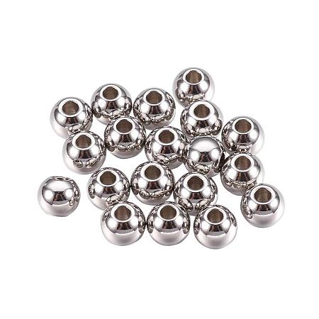 ARRICRAFT 304 Stainless Steel Bead Spacers, Rondelle, Stainless Steel Color, 6x5mm, Hole: 2mm