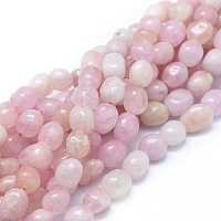 Honeyhandy Natural Morganite Beads Strands, Grade A, Drum, Pink, 9~10x7~8mm, Hole: 1mm, about 40pcs/strand, 15.75 inch(40cm)