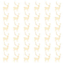 FINGERINSPIRE 36PCS Deer Iron on Rhinestone Bling Crystal Transfers 1.8x1 inch Gold Deer Pattern Crystal Rhinestone Decals Animal Print Glitter Hotfix Sparkle Decals for DIY Cloth Dress Decor