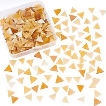 OLYCRAFT 230pcs Glass Mosaic Tiles Triangle Mosaic Tiles Glitter Crystal Mosaic Stained Glass Mosaic Tiles for Home Decoration DIY Crafts Mosaic Art Projects - Mixed Color