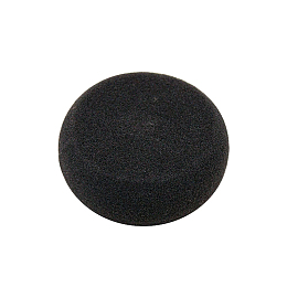 Honeyhandy Pottery Sponge, Round, Black, 7.5cm