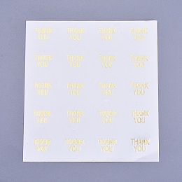 Honeyhandy Thank You Stickers, Thanksgiving  Sealing Stickers, Label Paster Picture Stickers, for Gift Packaging, Heart with Word Thank You, Clear, 28x32mm