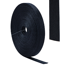 OLYCRAFT Paper with Iron Packages Ribbon, for Gift Wrapping, Black, 5/8 inch(15mm), about 21.87 Yards(20m)/Roll