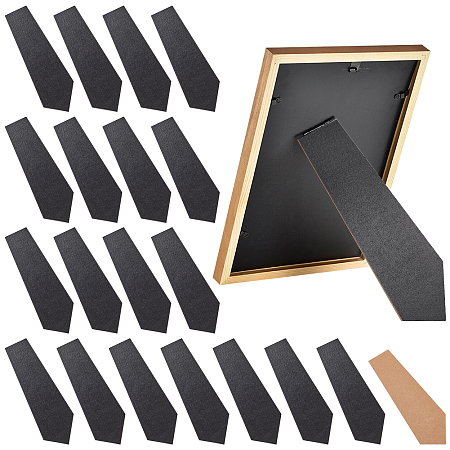 BENECREAT Wooden Sheet, for Photo Frame Stand Accessories, Black, 177x59x1.5mm