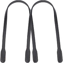 ARRICRAFT 2pcs Leather Purses Straps, 23.2 inch PU Leather Bag Handles Replacement Purse Straps Handbag Handles DIY Sewing Strap Cross-Body Bags Straps Bag Accessories Purse Making Supplies, Black