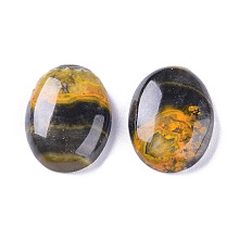 Honeyhandy Natural Bumblebee Jasper Cabochons, Oval, 25x18x6mm