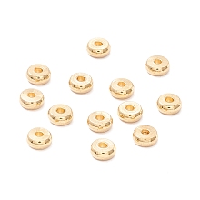 Honeyhandy 202 Stainless Steel Beads, Disc/Flat Round, Real 18K Gold Plated, 5x2mm, Hole: 1.5mm