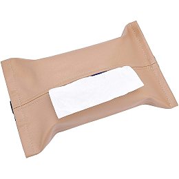 Gorgecraft Imitation Leather Tissue Boxes, Multifunctional Tissue Box Cover, BurlyWood, 26.5x16x0.15cm