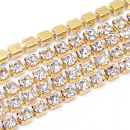 Juvale 11 Yards Rhinestone Chain, Gold Trim String For Diy Jewelry Making,  Crafts, Shoe Charms, 2mm Wide : Target