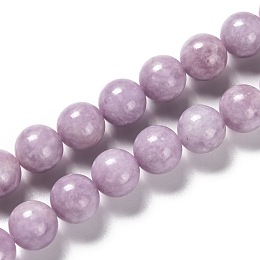 Honeyhandy Natural Lepidolite Beads Strands, Round, 10~11mm, Hole: 1mm, about 38pcs/strand, 15.31 inch(38.9cm)