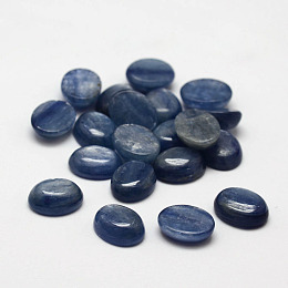 Honeyhandy Oval Natural Kyanite/Cyanite/Disthene Cabochons, 10x8x3~4mm