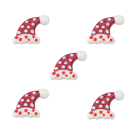 Christmas Themed Handmade Lampwork Beads, Hat, 20x23mm