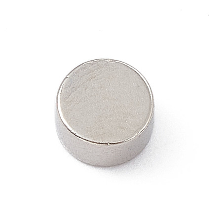 Honeyhandy Flat Round Refrigerator Magnets, Office Magnets, Whiteboard Magnets, Durable Mini Magnets, Platinum, 5x2.5mm