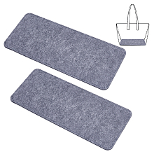 PandaHall Elite Rectangle Felt Bag Bottom, for Knitting Bag, Women Bags Handmade DIY Accessories, Gray, 13.1x30.5x0.6cm