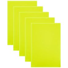 PandaHall Elite 5 Pack Acrylic Sheets, Translucent Yellow Cast Sheets Transparent Plastic Sheets Laser Cutting Panels for DIY Crafts Picture Frame Signs Display Projects, 7.1x4.7inch