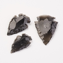 Honeyhandy Natural Obsidian Home Display Decorations, Arrowhead, 18~40x12~26x4~14mm