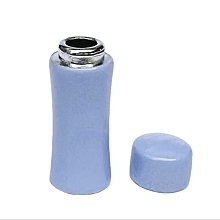 Honeyhandy Miniature Alloy Vacuum-insulated Bottle Display Decorations, for Dollhouse, Rectangle, Light Sky Blue, 9x25mm