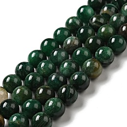 Natural Emerald Quartz Beads Strands, Round, 10.5mm, Hole: 1mm, about 39pcs/strand, 15.55''(39.5cm)