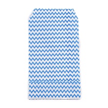 Honeyhandy White Kraft Paper Bags, No Handles, Storage Bags, Wave Pattern, Wedding Party Birthday Gift Bag, Cornflower Blue, 15x8.3x0.02cm