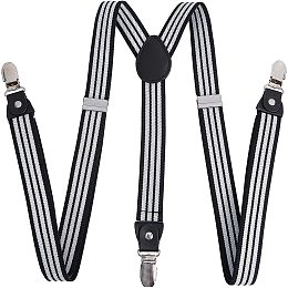 GORGECRAFT Y Shaped Suspenders Clothing Accessories Wedding Sets Adjustable Brace Polyester Elastic