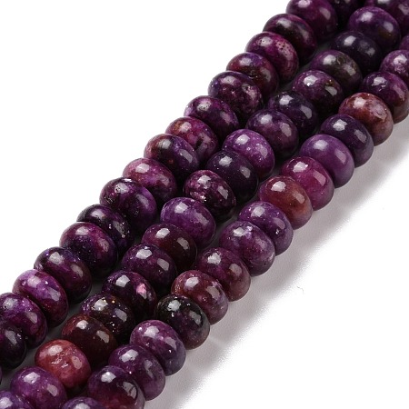 Honeyhandy Natural Kunzite Beads Strands, Rondelle, 8x4.5mm, Hole: 0.9mm, about 84pcs/strand, 15.75 inch(40cm)