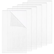 BENECREAT 6 Packs 7.6x13.2cm Acrylic Die Cutting Plates, Transparent Acrylic Panel Sheets for Die Cutting Work, 3mm Thick