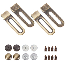 CHGCRAFT 1 Set Aluminium Alloy Slider, for Bag Straps Replacement Accessories, Antique Bronze, 77.5x23x6.5mm, Hole: 2mm