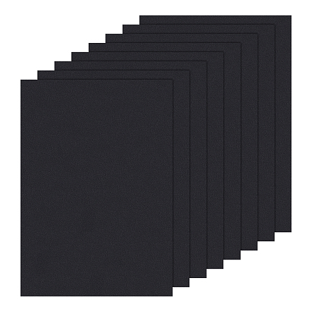 BENECREAT 8 Sheets A4 Black PVC Flexible Plastic Board Sheet Ideal for Signage, Modeling Projects, Arts and Crafts, Picture Frames, Paintings, Durable Plastic Sheet