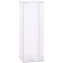 BENECREAT 20PCS Clear Wedding Favour Boxes 4.5x1.5x1.5 Rectangle PVC Transparent Gift Boxes for Candy Chocolate Valentine