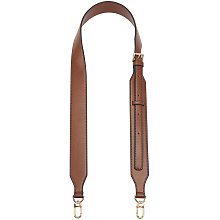 WADORN Adjustable Leather Purse Strap, 47.2 Inch Genuine Leather Shoulder Strap Replacement Strap Crossbody Bag Strap Handbag Handle 1.5 Inch Wide for Clutches Satchel Wallet, Dark Brown