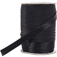OLYCRAFT 87 Yard Fold Bias Tape Polyester Ribbon, 1/2 Inch Bias Tape Black Polyester Ribbon for Home Decoration, Wrapping Gifts