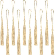 SUNNYCLUE 100Pcs Tassels with Loop Handmade Silky Floss Tassel Polyester Silk Craft Bookmark Tassels for Jewelry Making Sewing Tassel Graduation Cap Decoration Grad Hat Decor DIY Weaving Supplies