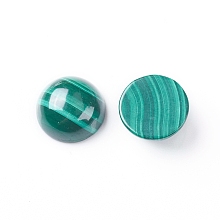 Honeyhandy Natural Malachite Cabochons, Half Round/Dome, 10x4~4.5mm