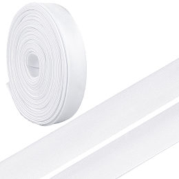 CRASPIRE White Ribbon 19mm Wide Polyester Satin Ribbon for Crafts, Wedding, Gift Wrapping, Bow Making, Party Decoration, Christmas Tree Decor, Cake Ribbon, Wedding Car Ribbon