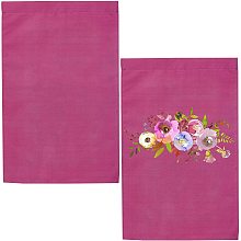 GORGECRAFT 2 Pieces Purple Blank Garden Flags,Solid Garden Flag for DIY Yard Flags for Patio Garden Yard Outdoor Home Decorations