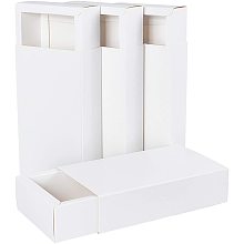 BENECREAT 16 Pack Kraft Paper Drawer Box 6.5x4.5x1.7 Festival Gift Wrapping Boxes Soap Jewelry Candy Weeding Party Favors Gift Packaging Boxes, White