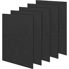 BENECREAT 5 Sheets 3mm Black PVC Foam Sheet A4 Lightweight Rigid Foam, Sand Table Model Material Supplies for Mounting Crafts Modelling Art Display School Projects, 11.8x7.8inch