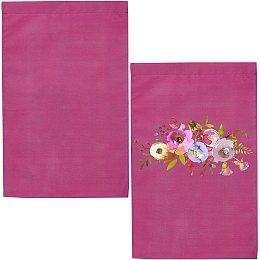 GORGECRAFT 2 Pieces Purple Blank Garden Flags,Solid Garden Flag for DIY Yard Flags for Patio Garden Yard Outdoor Home Decorations