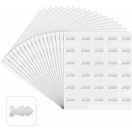 OLYCRAFT 2400Pcs Silver Meal Stickers 0.5" Fishbone Meal Choice Stickers Menu Choices Stickers Silver Kitchen Sticker Meal Indicator Stickers for Wedding Banquet Dinner Parties