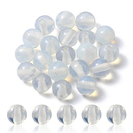 Honeyhandy 20Pcs Opalite Round Beads, 4mm, Hole: 0.8mm