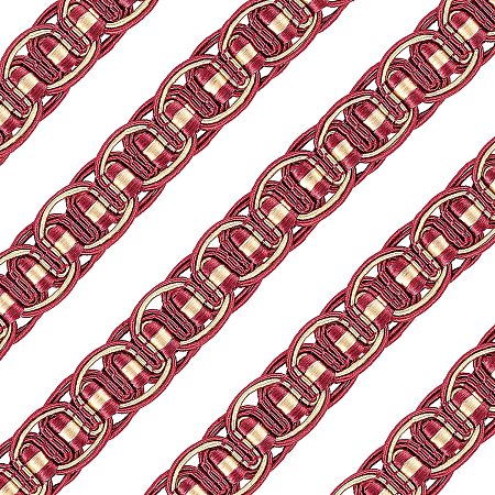 FINGERINSPIRE 13 Yards(11.5m) Braid Trim Polyester Woven Gimp Trim Brown 3/4 inch(19mm) Width Handmade Basic Trim for Costume DIY Crafts Sewing Jewelry Making Home Curtain Decoration