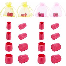 GORGECRAFT 8 Pairs 4 Sizes High Heel Protectors Shoe Heel Savers Stoppers Covers for for Races Weddings Formal Occasions, Deep Pink