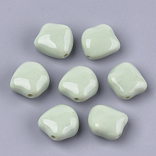 Honeyhandy Acrylic Beads, Nuggets, Dark Sea Green, 23.5x23x12.5mm, Hole: 2.5mm