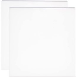 BENECREAT 2PCS White Silicone Rubber Sheet Plate 10x10 Inch High Temperature Resistant Gasket Board, Used for Make Gaskets and Seals, 3mm Thick