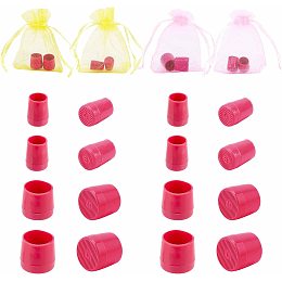 GORGECRAFT 8 Pairs 4 Sizes High Heel Protectors Shoe Heel Savers Stoppers Covers for for Races Weddings Formal Occasions, Deep Pink